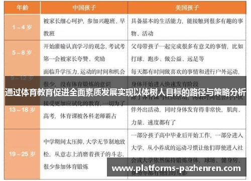 通过体育教育促进全面素质发展实现以体树人目标的路径与策略分析