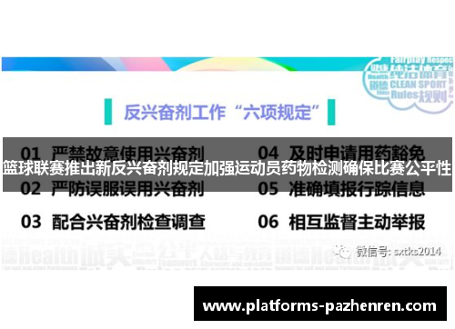 篮球联赛推出新反兴奋剂规定加强运动员药物检测确保比赛公平性